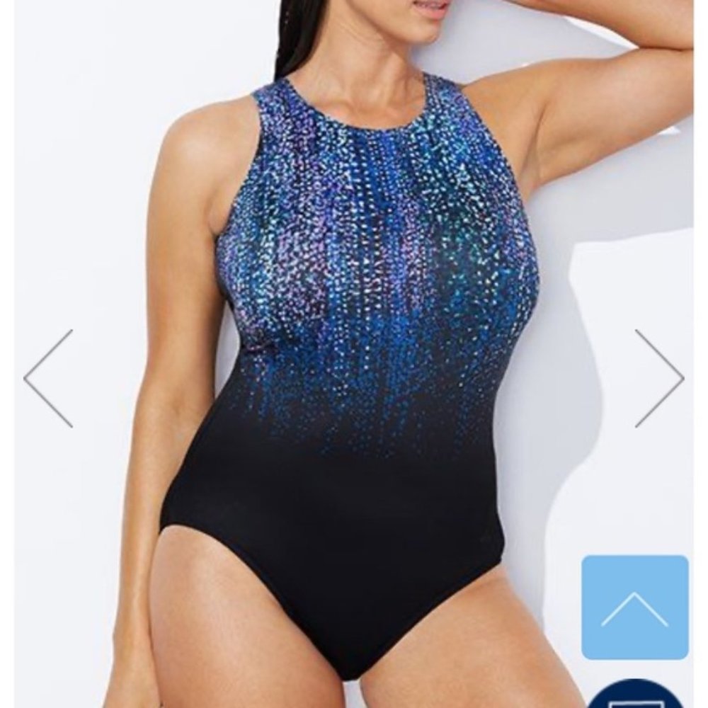 FLA CHLORINE RESISTANT GEMFALL HIGH NECK ONE PIECE
